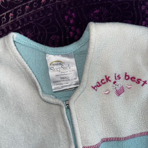 Halo Cupcake Sleep Sack - Light Blue and White - Picture 2 of 3